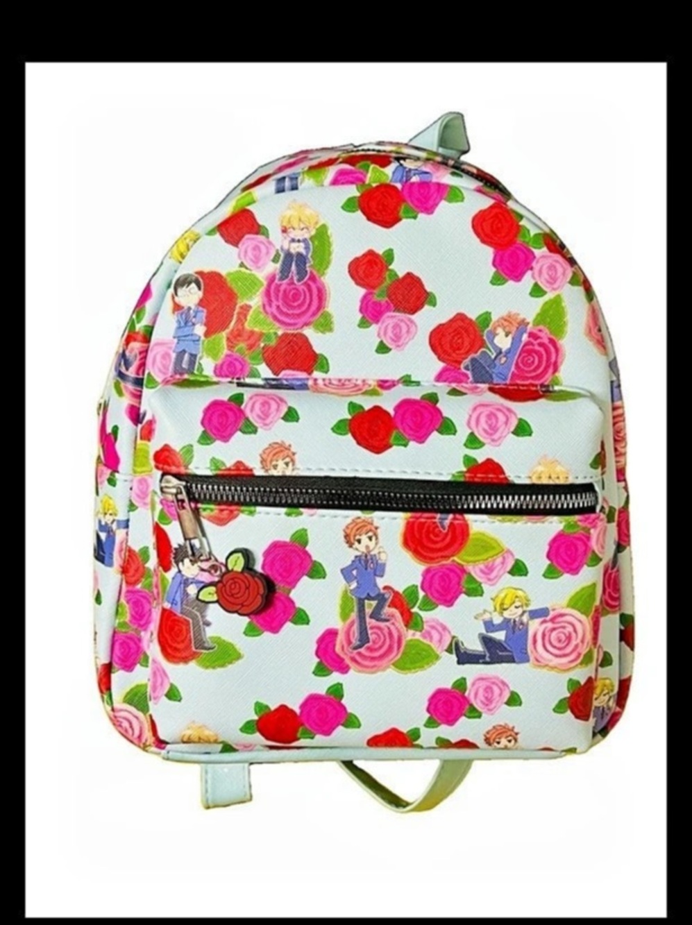 Ouran High School Host Club Blue Floral Mini Backpack Bag Anime